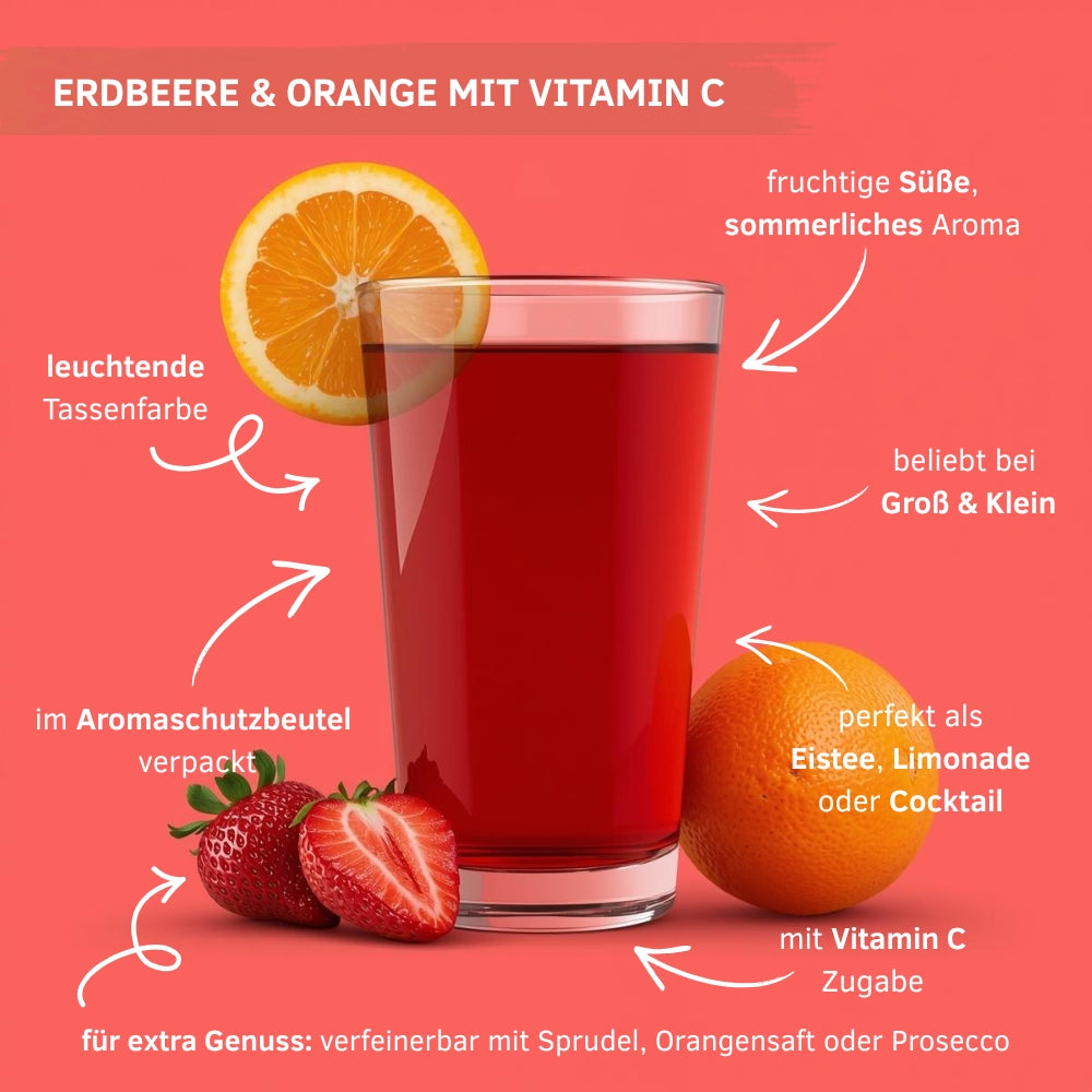 Erdbeere & Orange mit Vitamin C