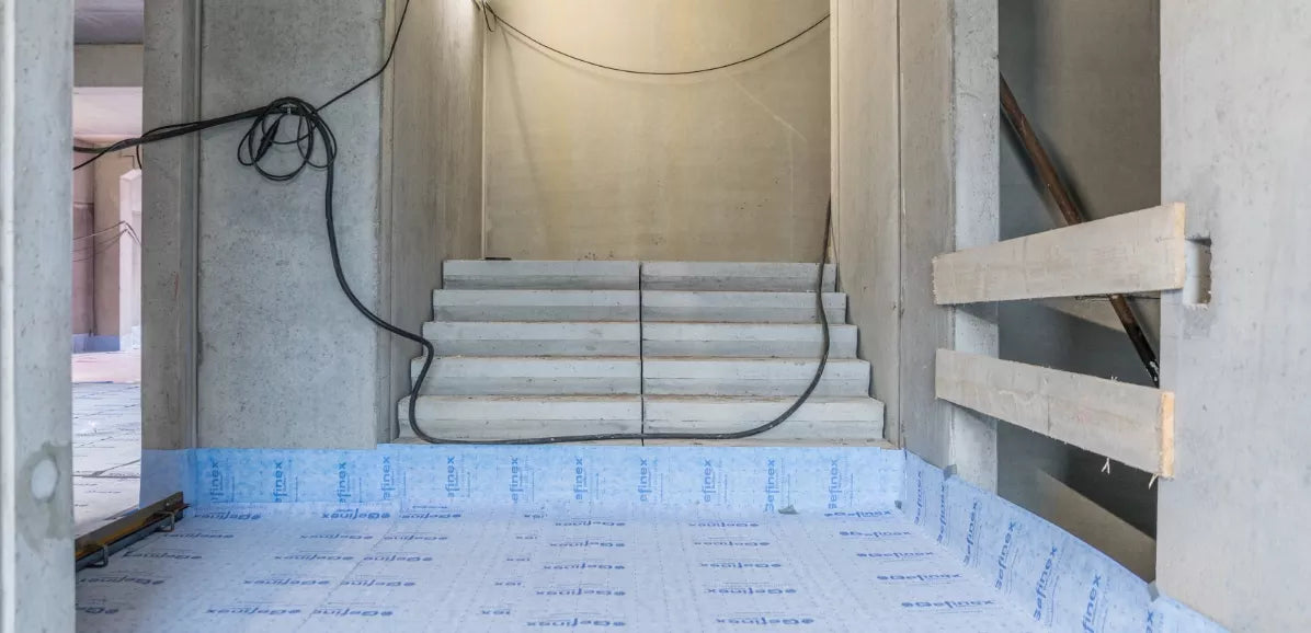 Geficon UDB Verbundabdichtung mit Falzstreifen / Schalungsstreifen