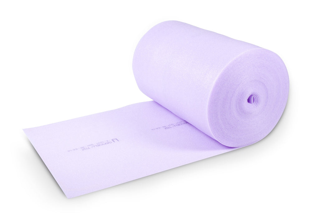 Geficell Parkett- und Laminatunterlagen als Frostschutzbahnen oder Schallschutz