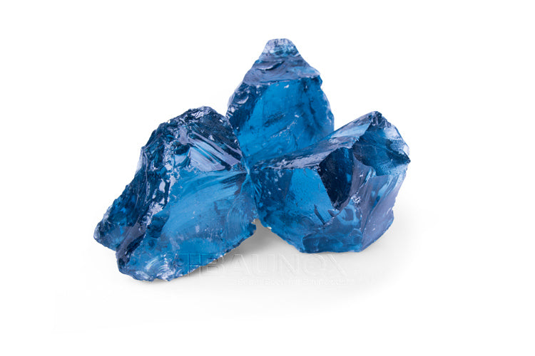 Glas Gabionensteine - Royal Blue - Körnung 50-120 mm
