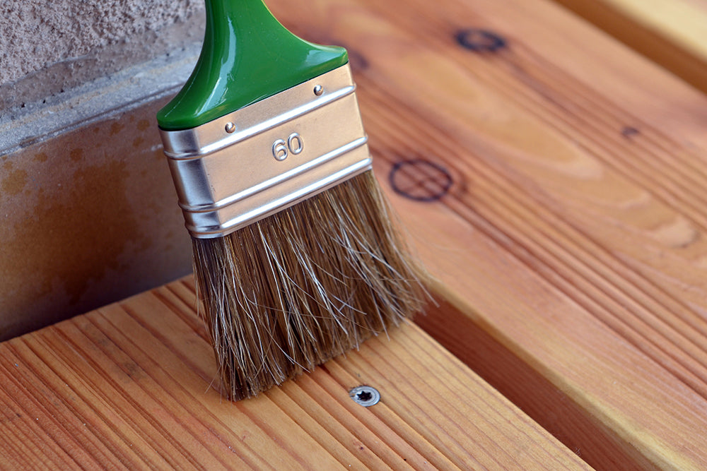 Küstenstreicher Holzschutz mit Holzlasur, Aussen-Öl und Imprägniergrund für Gartenhäuser, Carports, Fachwerk, Zäune, Pergolas uvm.