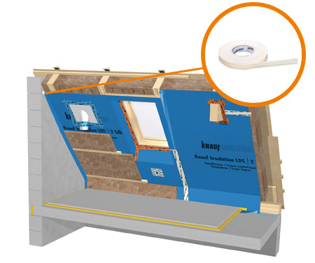 Knauf Insulation LDS Kleberaupe - 25mm x 8m