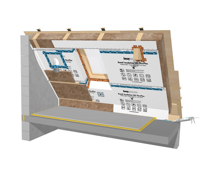 Knauf Insulation LDS FlexPlus - Feuchtevariable Hochleistungsbahn - 60m²