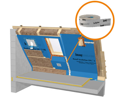 Knauf Insulation LDS Soliplan Klebeband - 60 mm x 40 m