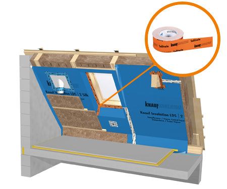 Knauf Insulation LDS Solitwin Klebeband - 60 mm x 25 m
