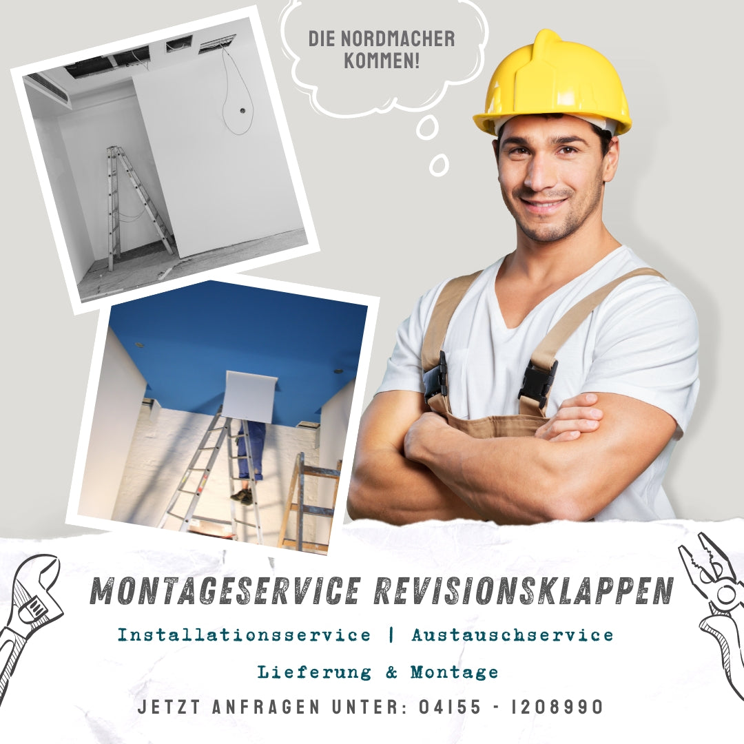 Nordmacher Montageservice für Revisionsklappen, Brandschutzklappen. Monteure für Trockenbauarbeiten