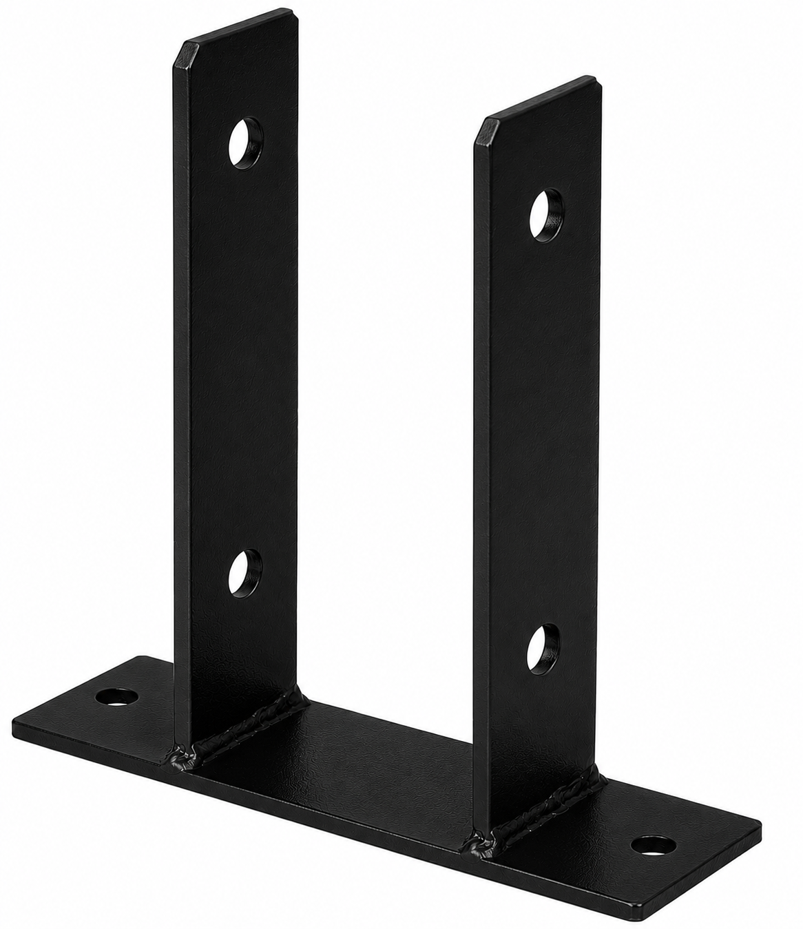 U-Pfostenträger Typ345 feuerverzinkt zum Aufschrauben 101x200mm