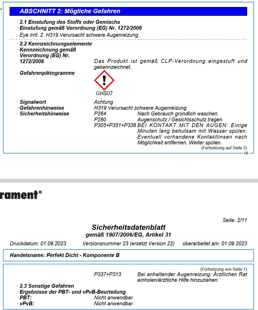 Ultrament - Perfekt Dicht - 2K Reaktivabdichtung