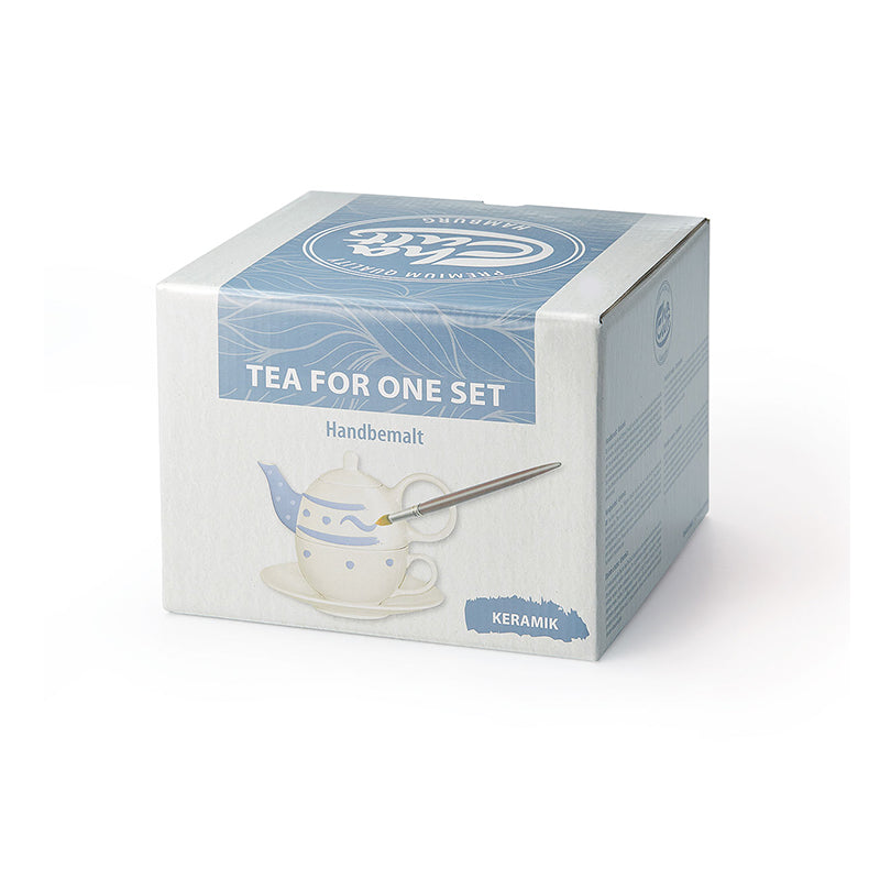 Tea for One Set "Moon", Steinzeug mit Goldauflage