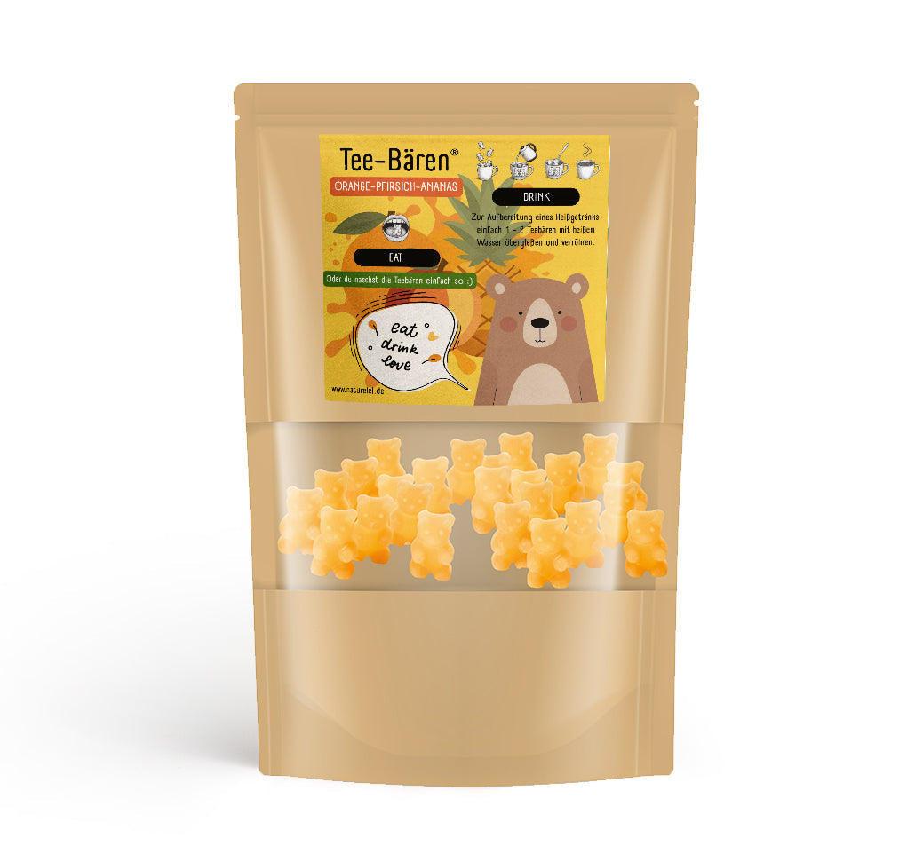 Tee-Bären® Obstsalat - Orange-Pfirsich-Ananas