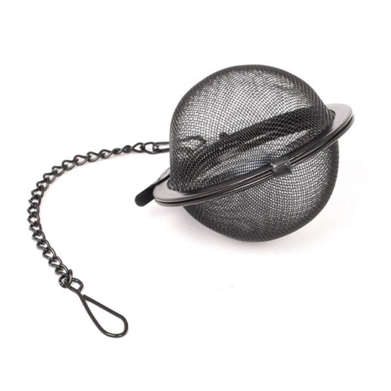 Tee-Ei "Ball", Edelstahl schwarz - verschiedene Größen
