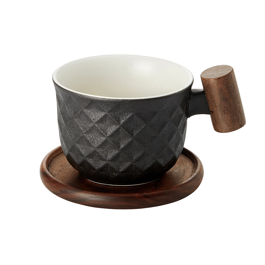 Tasse "Minja", schwarz, Porzellan - 200ml