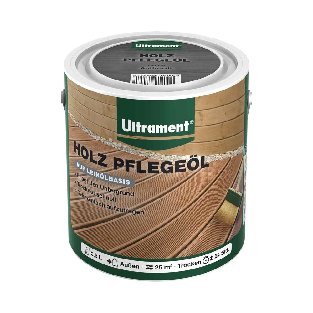 Ultrament Holz Pflegeöl - 2,5 Liter - für Harthölzer - versch. Farben