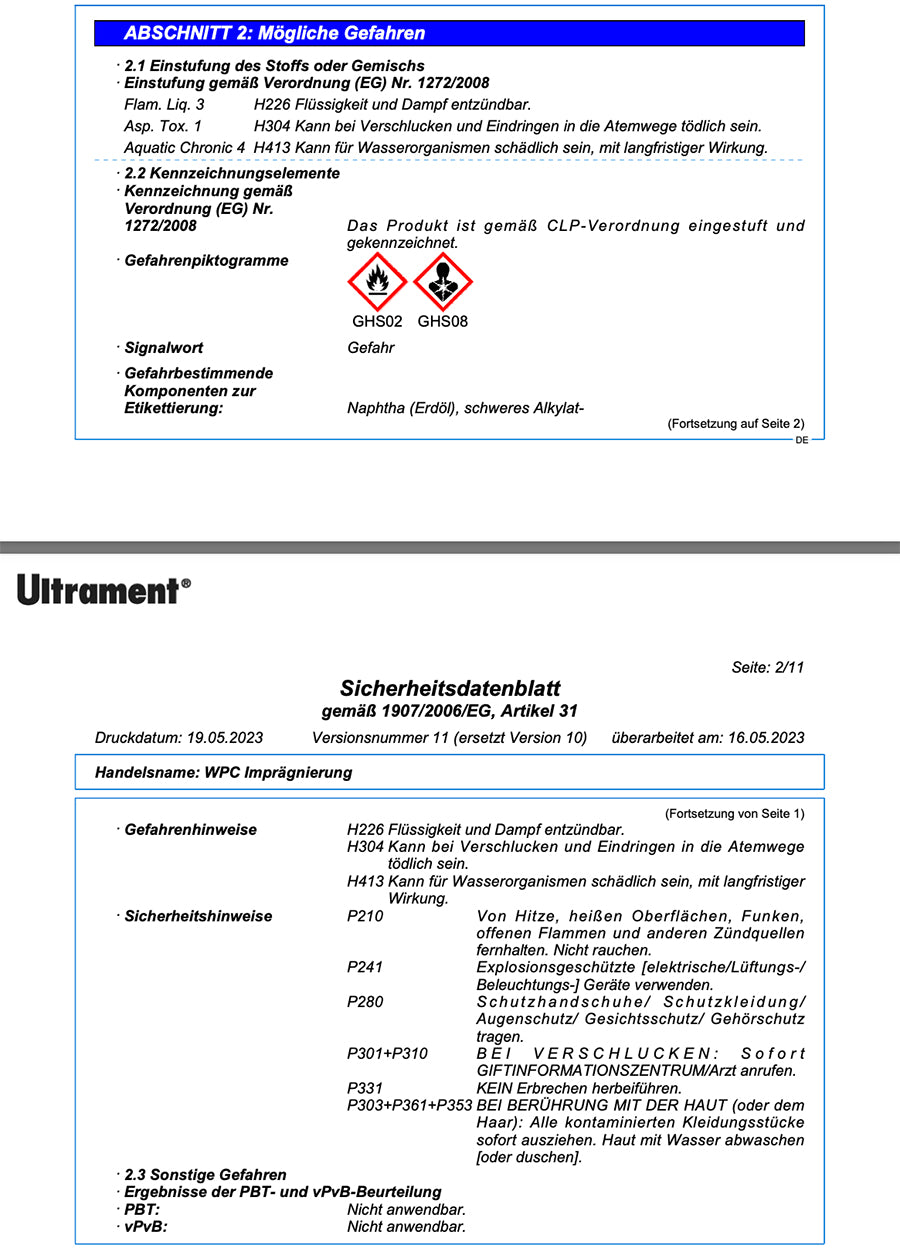 Ultrament WPC Imprägnierung - 500ml