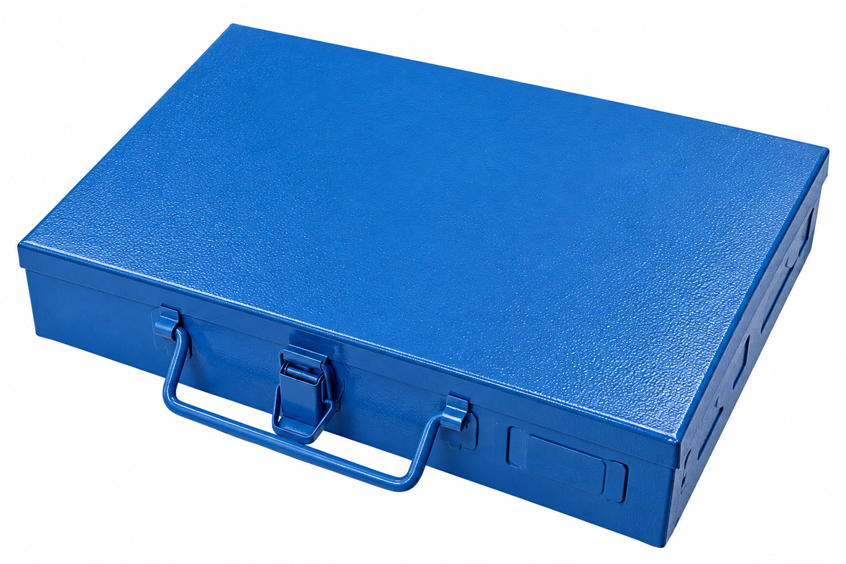 DIN 985 Sicherungsmuttern-Sortiment M4–M16 – 54-teilig, galvanisch verzinkt, im Metallkoffer