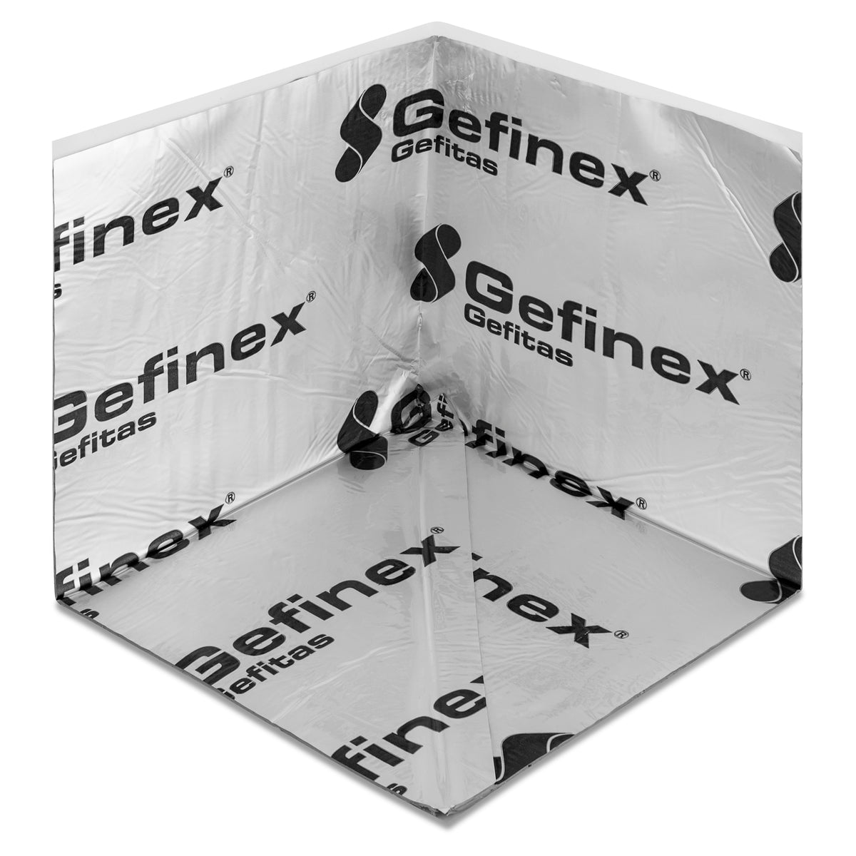 Gefitas Alu 1500 Radondichte selbstklebende Innenecke - 115 x 115 x 115 mm