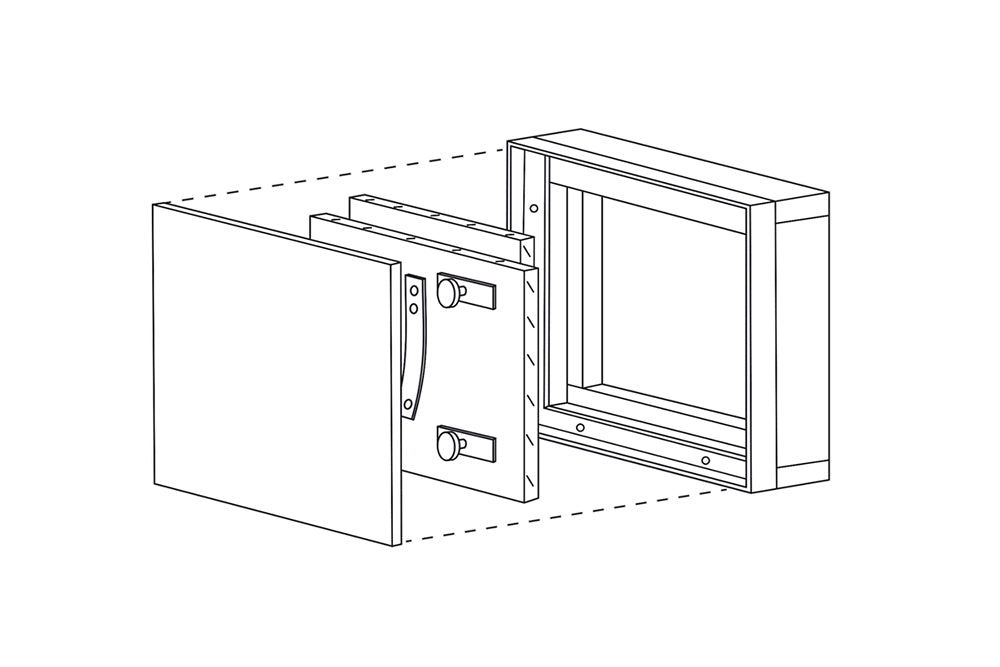AluRapid I/EI90 Revisionstür - für Installationsschachtwand - Details