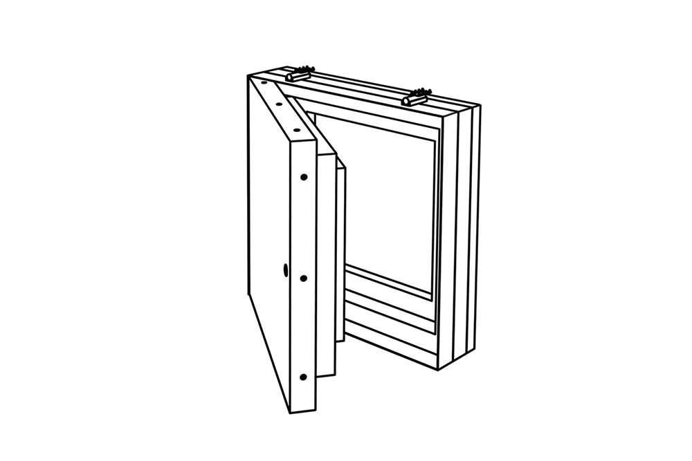 AluSpeed Safe I/EI30, I/EI90 Revisionstür - für Installationsschachtwand - Detail