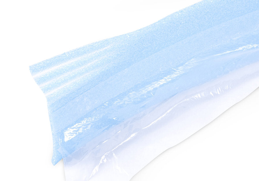 Geficell PE Randdämmstreifen FSR Comfort - mit Folienlasche und Klebestreifen - Detail