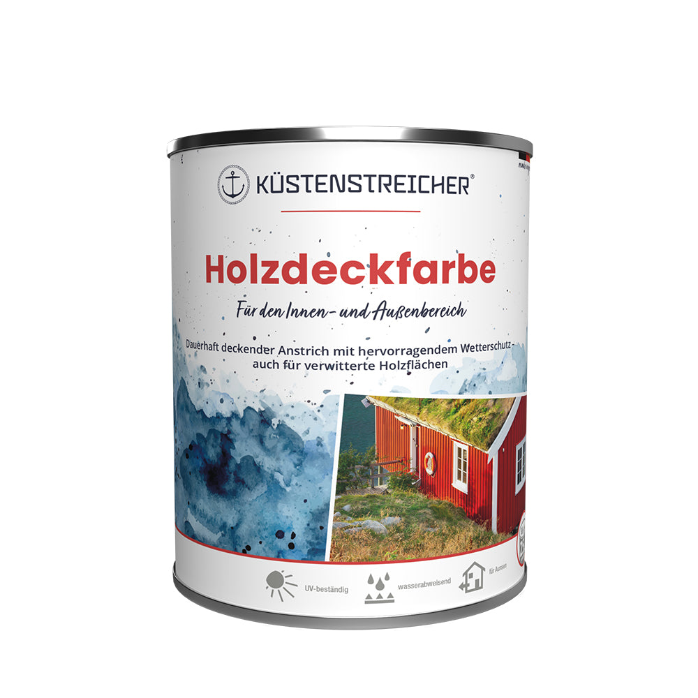 Küstenstreicher Holzdeckfarbe - deckender Farbanstrich