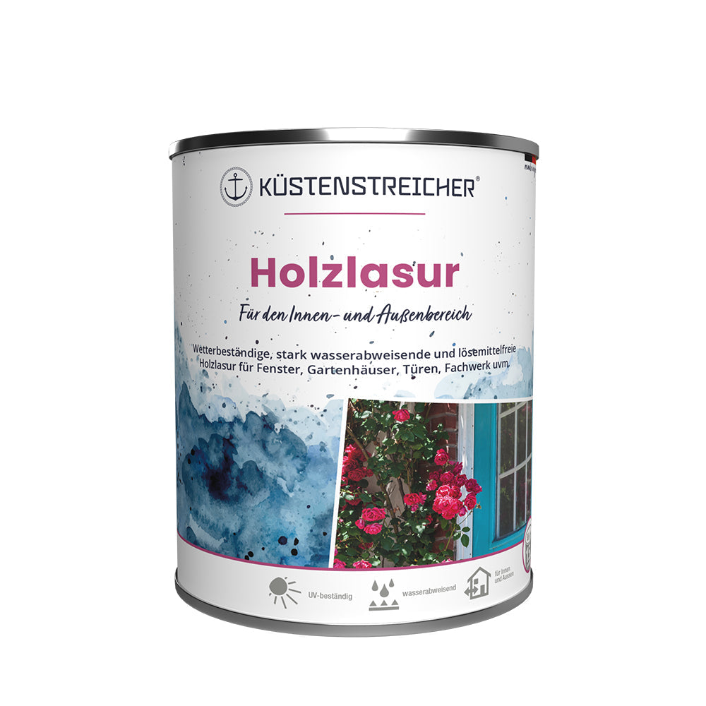 Küstenstreicher Holzlasur - deckend - auch für Binenhäuser geeignet