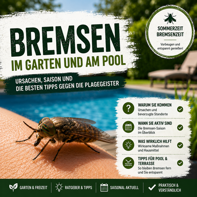 Bremsen im Garten – warum sie plötzlich auftauchen und was wirklich hilft