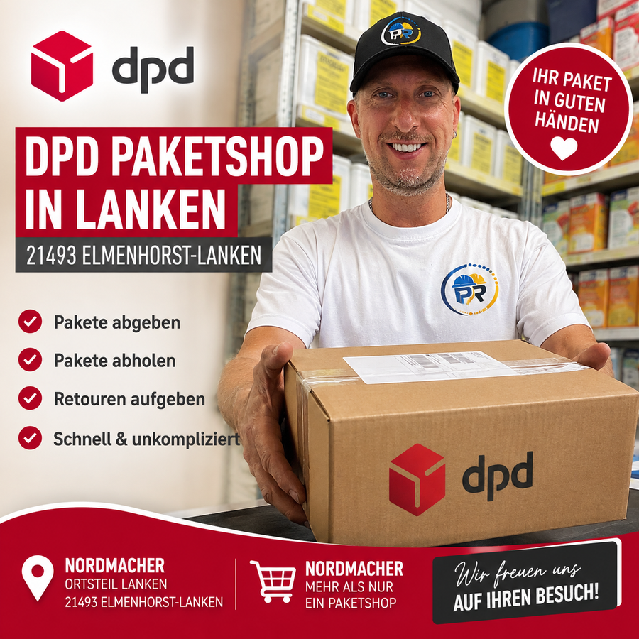 DPD Paketshop bei Nordmacher in 21493 Elmenhorst-Lanken – Pakete abgeben, abholen und Retouren aufgeben