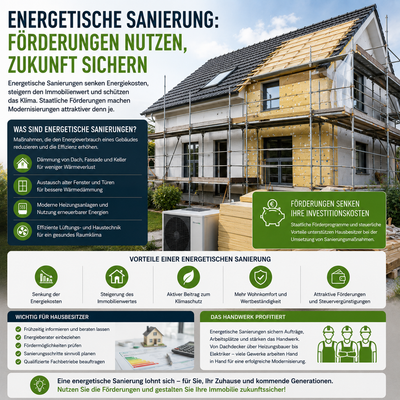 Was bedeutet die steuerliche Förderung energetischer Sanierungen für Hausbesitzer und Handwerk?