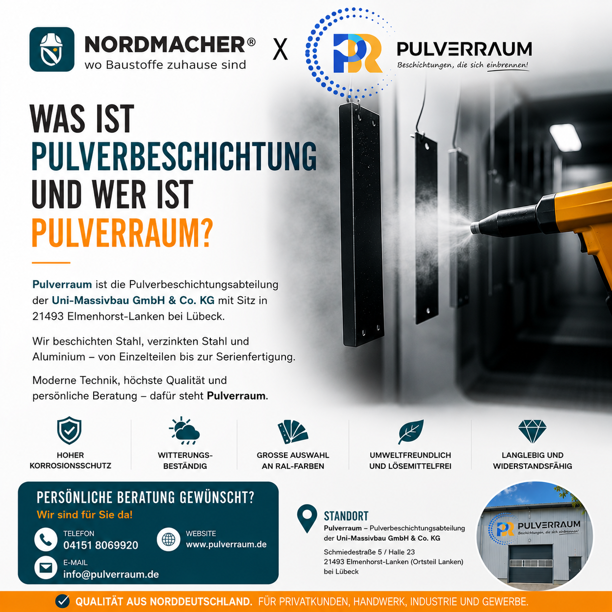 Was ist Pulverbeschichtung und wer ist Pulverraum?
