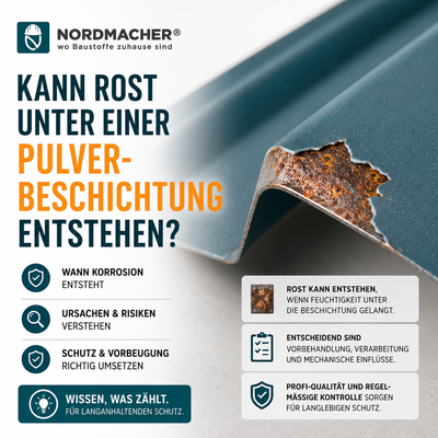 Kann Rost unter einer Pulverbeschichtung entstehen?