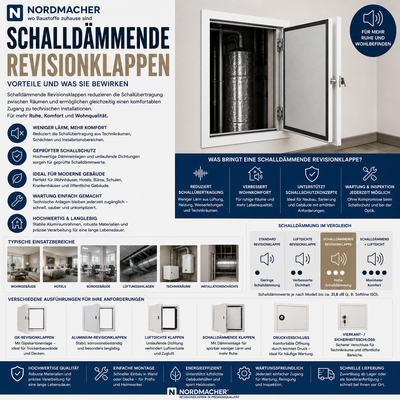 Schalldämmende Revisionsklappen – Warum sie heute immer wichtiger werden