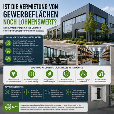 Ist die Vermietung von Gewerbeflächen noch lohnenswert?