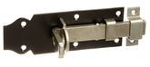 Schlossriegel blau verzinkt Platte Schlaufe 120 mm