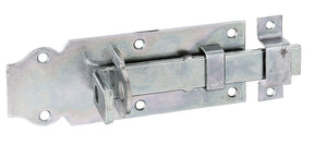 Schlossriegel gerade mit Schlaufe 140 mm verzinkt dickschichtpassiviert – flacher Griff, 1 Stück