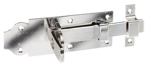 Schlossriegel gerade mit Schlaufe 140 mm Edelstahl – flacher Griff, Plattenbreite 52 mm, 1 Stück