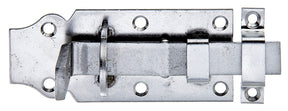 Schlossriegel gerade mit Schlaufe 100 mm Edelstahl – flacher Griff, Plattenbreite 45 mm, 1 Stück