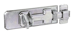 Sicherheits-Schlossriegel gerade mit Schlaufe 80 mm verzinkt dickschichtpassiviert – flacher Griff, 1 Stück