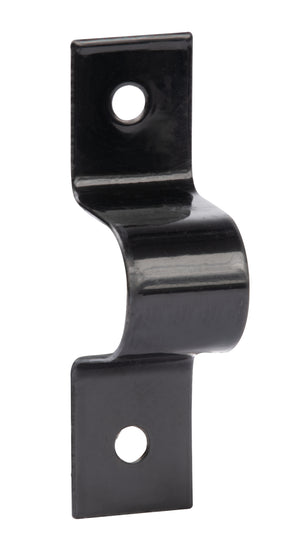 Schlaufe 18 x 23 mm schwarz beschichtet – Gesamtlänge 69 mm, 2 Löcher, 1 Stück