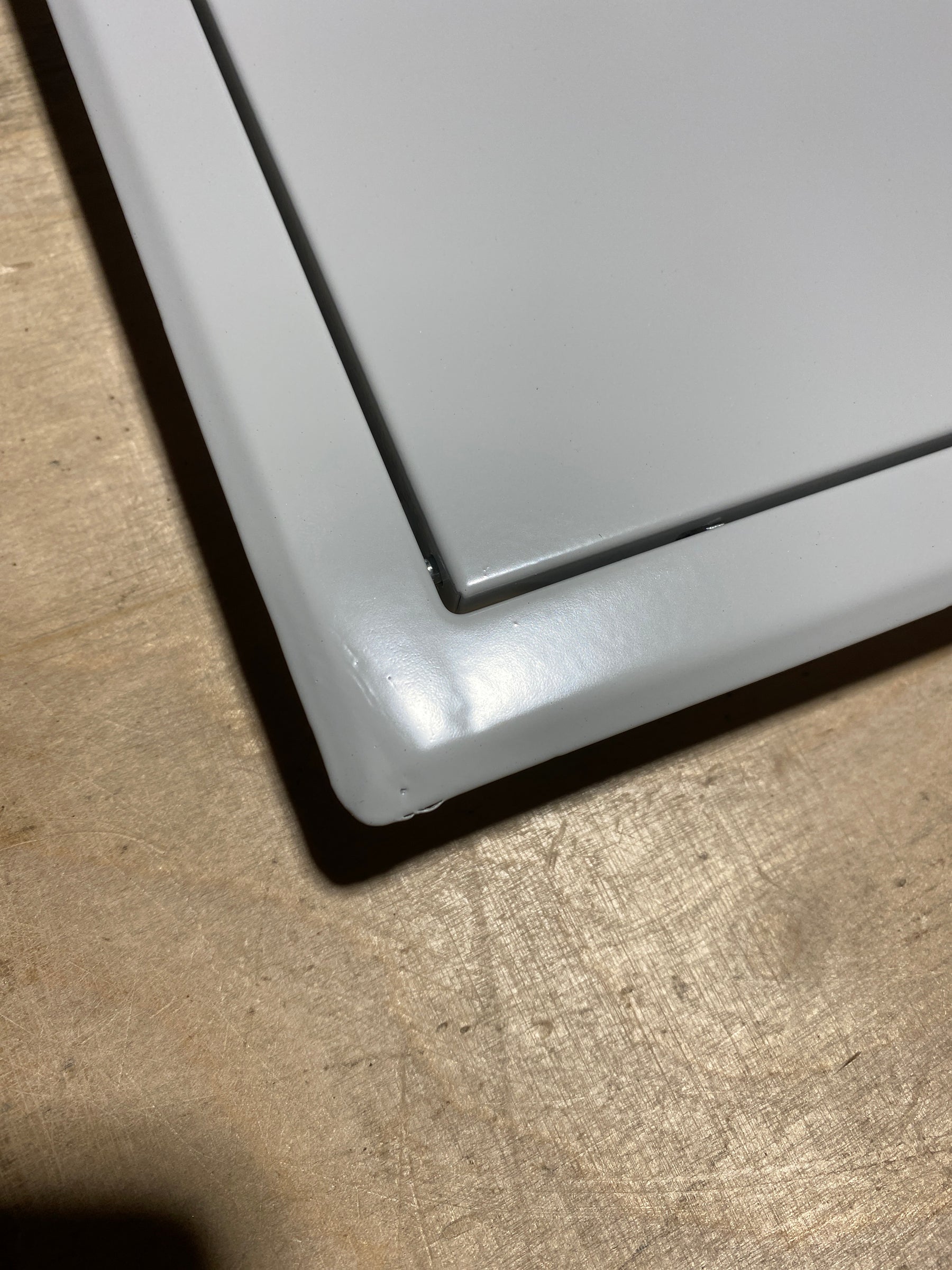 Revisionstür mit Druckverschluss - 400 x 400 mm - RAL 7035 - 2. Wahl