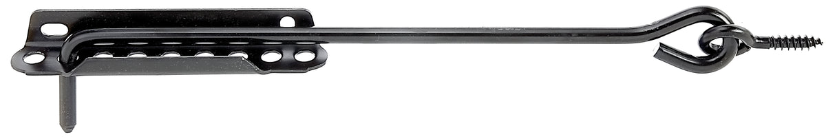 Sturmhaken mit Ösenschraube+Feststellplatte Kathodische Tauchlackierung schwarz zum Einbetonieren 300