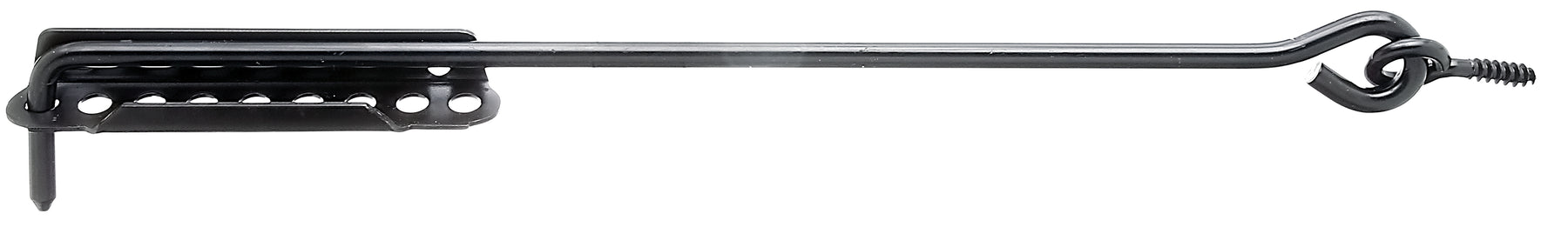 Sturmhaken mit Ösenschraube+Feststellplatte Kathodische Tauchlackierung schwarz zum Einbetonieren 400