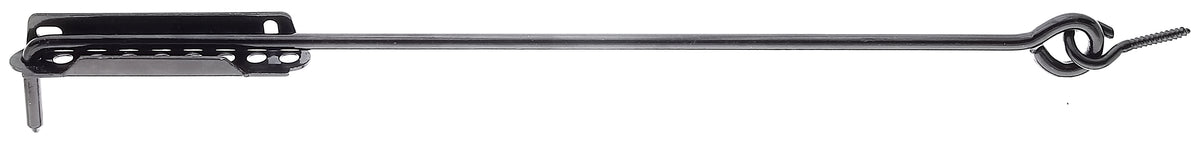 Sturmhaken mit Ösenschraube+Feststellplatte Kathodische Tauchlackierung schwarz zum Einbetonieren 500