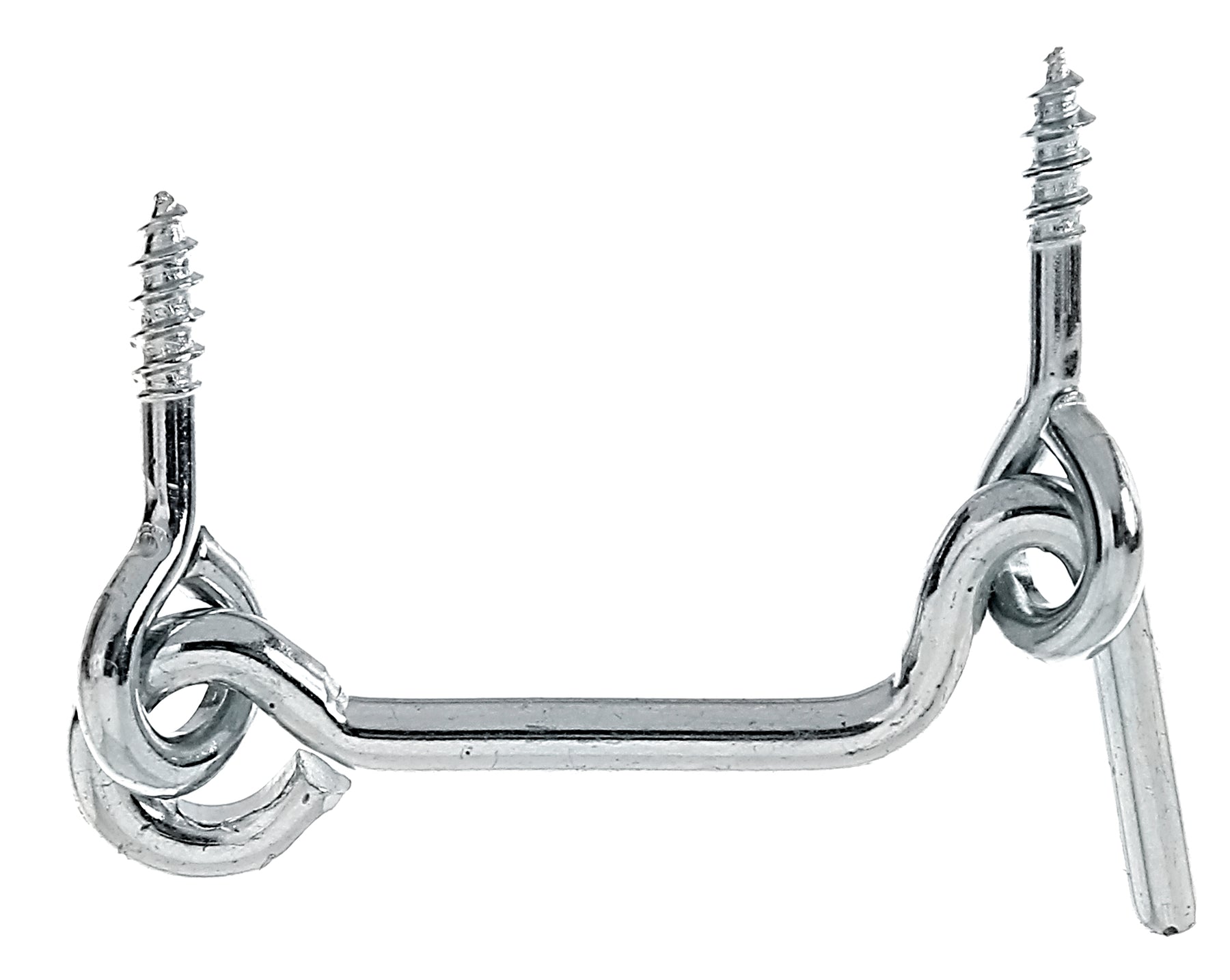 Sturmhaken mit Ösen 50 mm blau verzinkt – Haken Ø 3 mm, zum Einschrauben, 1 Stück