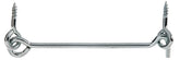 Sturmhaken mit Ösen 120 mm blau verzinkt – Haken Ø 4 mm, zum Einschrauben, 1 Stück