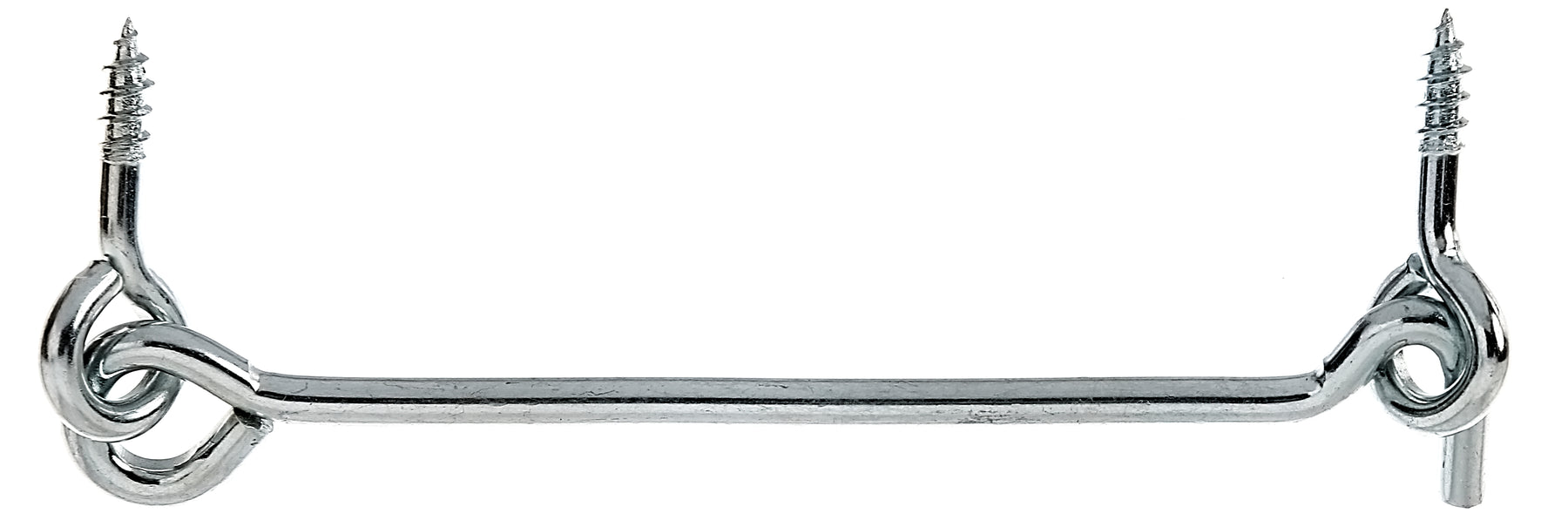 Sturmhaken mit Ösen 120 mm blau verzinkt – Haken Ø 4 mm, zum Einschrauben, 1 Stück