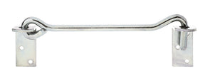 Sturmhaken mit Winkelplatten 280 mm gelb verzinkt – Haken Ø 12 mm, zum Anschrauben, 6 Löcher, 1 Stück