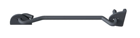 Sturmhaken Ovado mit Ösen auf Platten 233 mm graphitgrau – Haken Ø 8 mm, 4 Löcher, 1 Stück