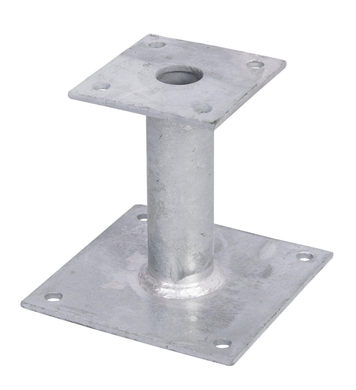 Pfostenträger feuerverzinkt zum Aufschrauben Ø42/150x150mm
