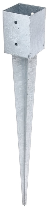Einschlag-Bodenhülse für Vierkantholzpf feuerverzinkt zum Einbetonieren 101x101mm/900mm