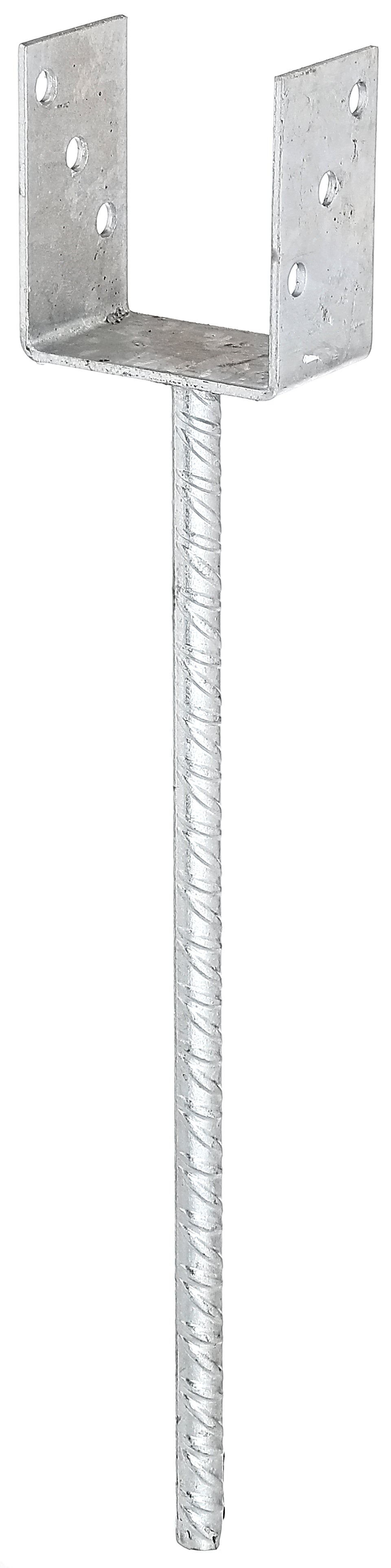 U-Pfostenträger/Riffelstahl Typ369feuerverzinkt zum Einbetonieren121x100mm